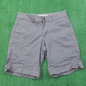Old Navy Everyday Shorts Womens 0 Gray Mid Rise Casual Chino Summer 28 Waist -20